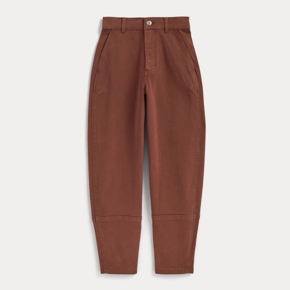 Everlane utility barrel pant in rosewood